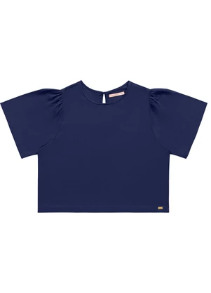 Angel - Blusa Viscose Azul - ANGEL