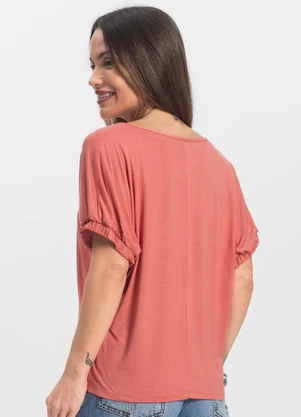 Infinita Cor - Blusa Viscose Laranja - INFINITA COR