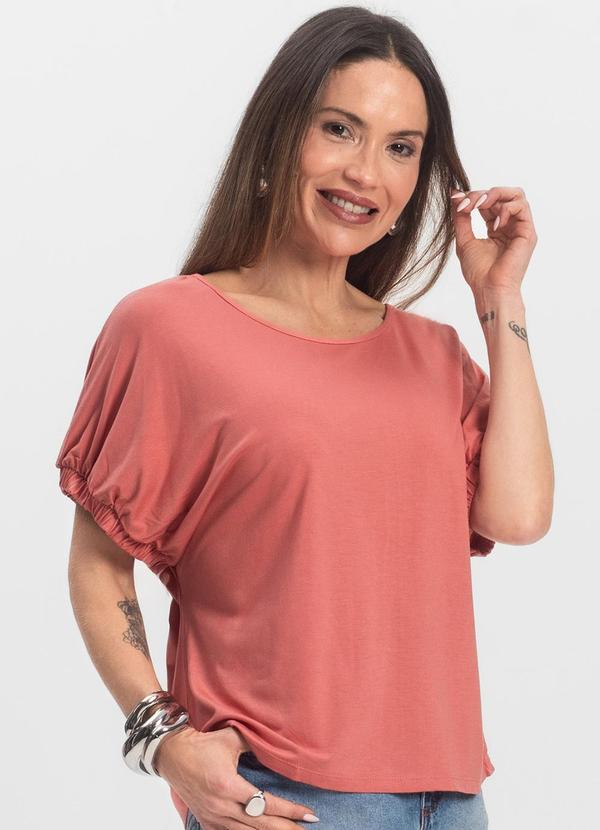 Infinita Cor - Blusa Viscose Laranja