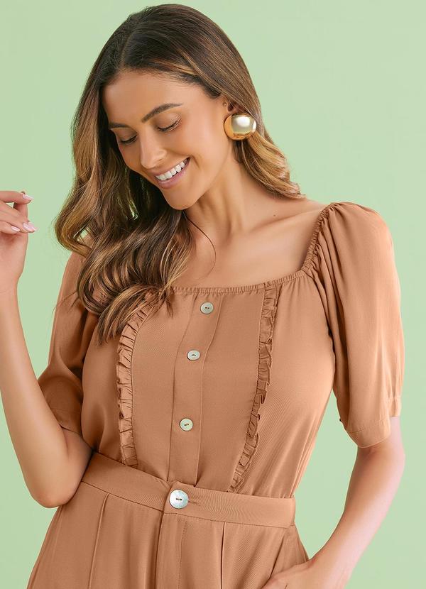 Angel - Blusa Viscose Marrom