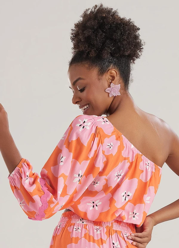 Angel - Blusa Viscose  OmbroEstampado  2