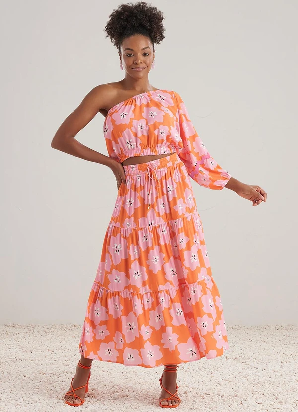 Angel - Blusa Viscose  OmbroEstampado  3