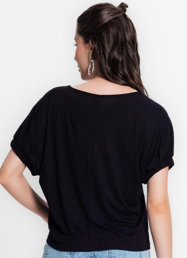 Infinita Cor - Blusa Viscose Preto 2