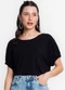 Infinita Cor - Blusa Viscose Preto - variação: Preto