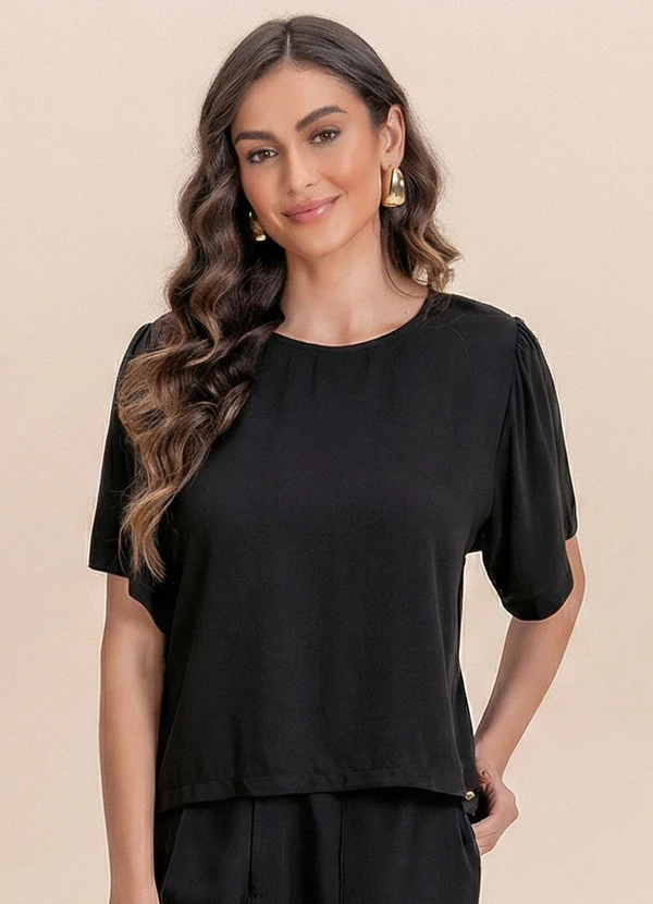 Angel - Blusa Viscose Preto
