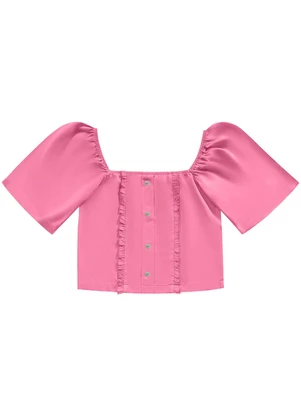 Angel - Blusa Viscose Rosa - ANGEL