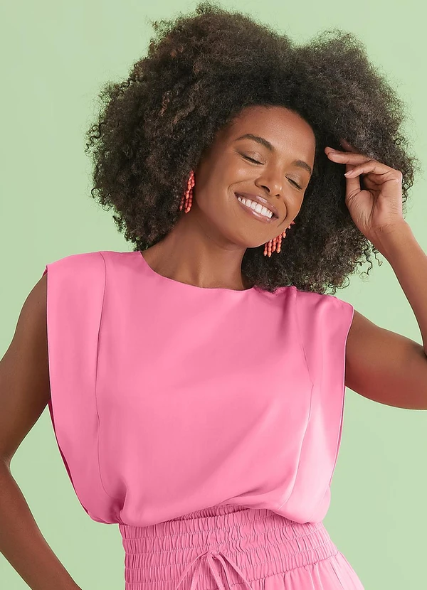 Angel - Blusa Viscose Rosa