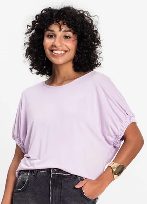 Infinita Cor - Blusa Viscose Roxo - INFINITA COR