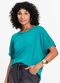 Infinita Cor - Blusa Viscose Roxo - variação: Verde