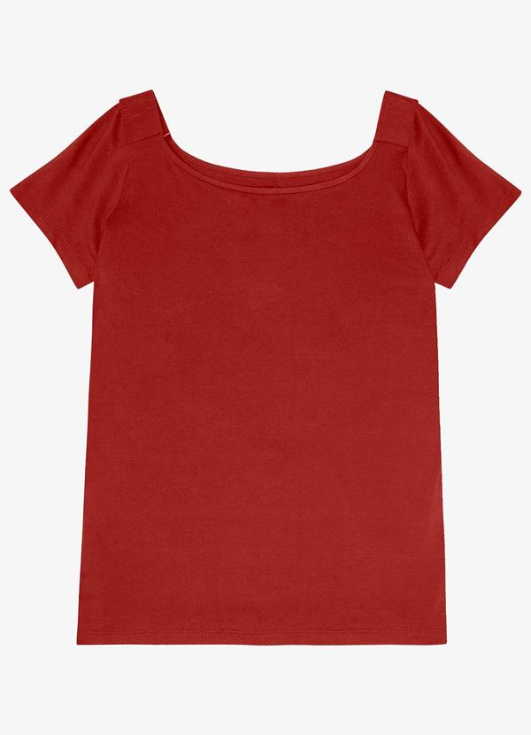 Infinita Cor - Blusa Viscose Vermelho