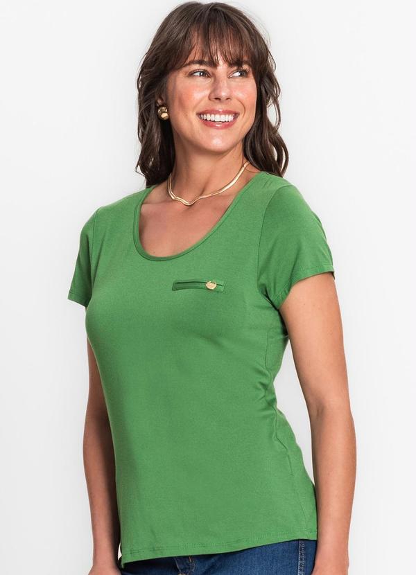 Rovitex - Blusa Viscotorcion Feminina Verde