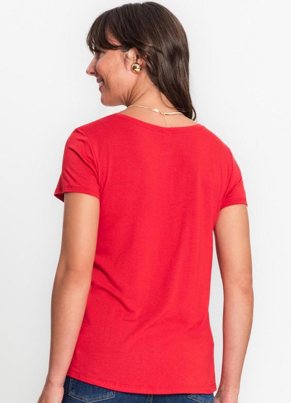Rovitex - Blusa Viscotorcion Feminina Vermelho 2