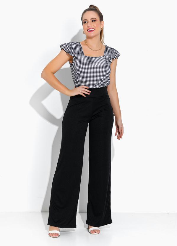 Rosalie - Blusa Xadrez com Babado 3