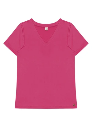 Rovitex - Blusa Feminina Malha Delicate Básica Rosa - ROVITEX