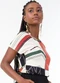 Rovitex - Blusa Feminina Manga Curta Azul - variação: Vermelho