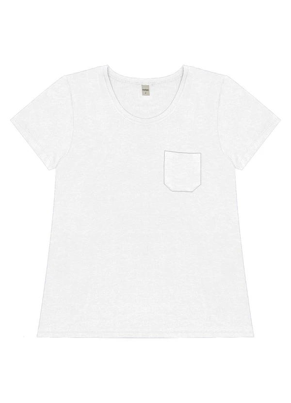 Rovitex - Blusa Básica Feminina Rovitex Branco 4