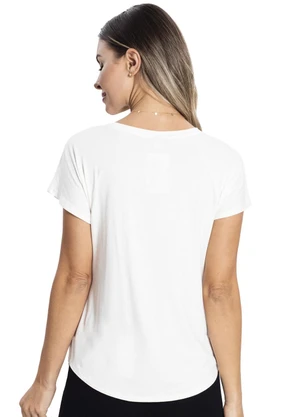 Rovitex - Blusa Básica Feminina Branco - ROVITEX