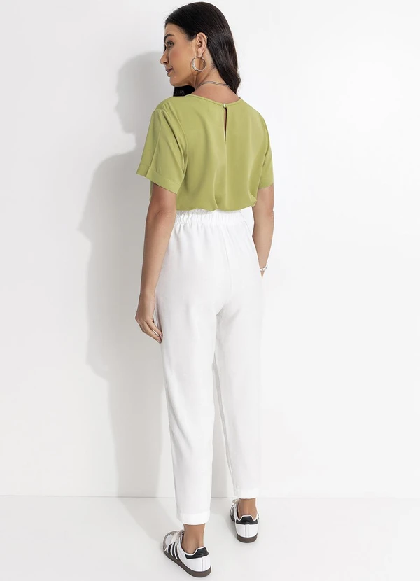 Fakini - Blusa em Viscose Verde 4