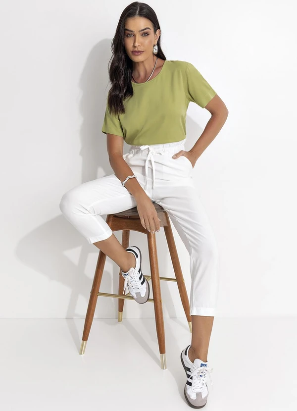 Fakini - Blusa em Viscose Verde 6