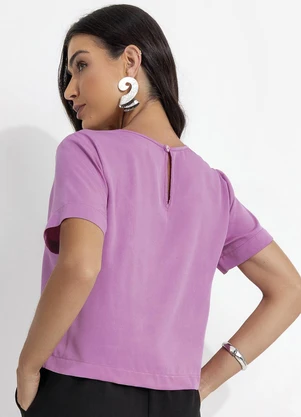 Fakini - Blusa em Viscose Roxo - FAKINI