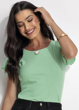 Blusa Canelada (Verde) - undefined