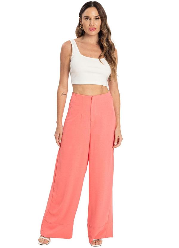 Endless - Calça Crepe Feminina Rosa 3