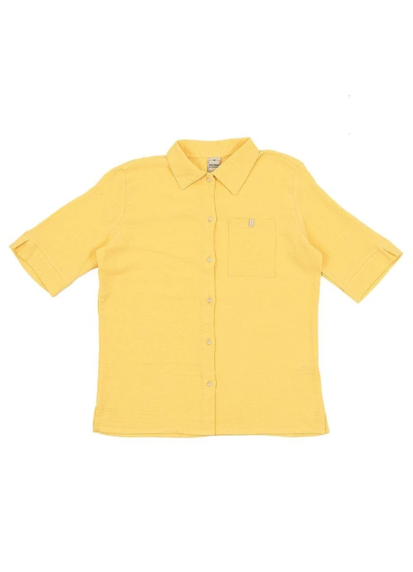 CAMISA ADULTO FEMININO AMARELO - SOFT BONNI