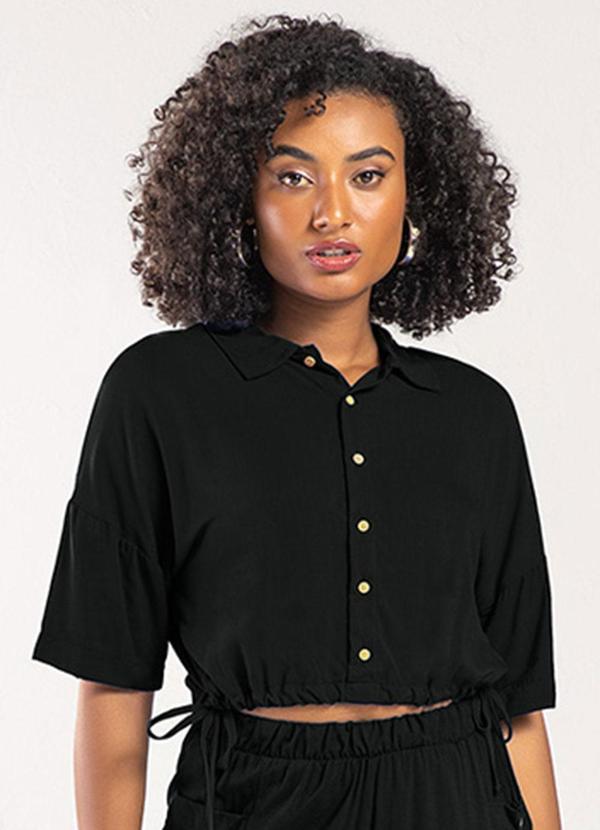 Rezzato - Camisa Ajustável Adulto Feminino Preto