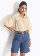 Camisa Amarelo P� em Tricoline