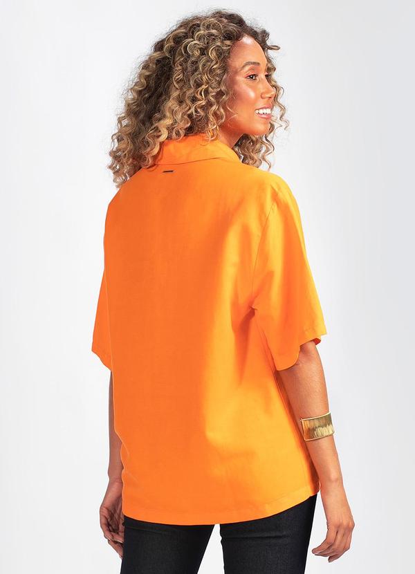 Colcci - Camisa em Viscolinho Laranja 2
