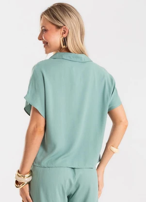 Rovitex - Camisa Feminina Malha Viscose Verde - ROVITEX