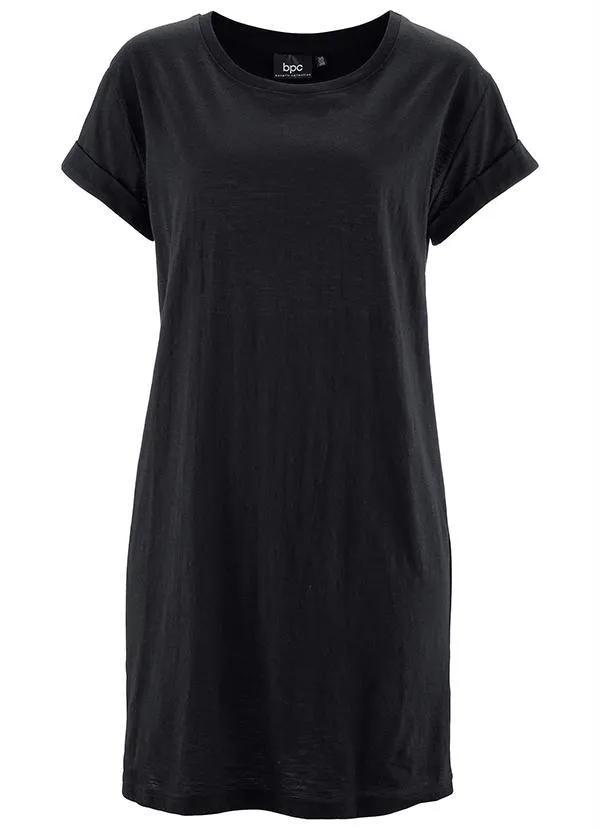 bonprix - Camiseta Alongada Oversized Preta 3