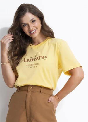 Colcci - Camiseta Amarelo - COLCCI