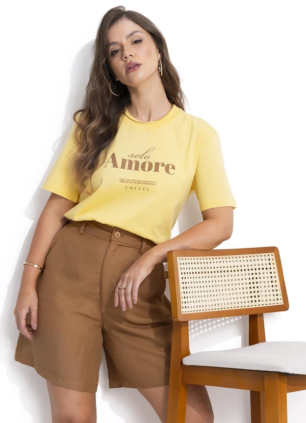 Colcci - Camiseta Amarelo 7