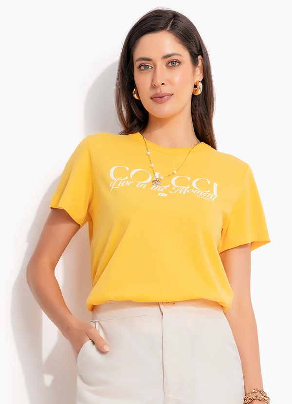 Colcci - Camiseta Amarelo