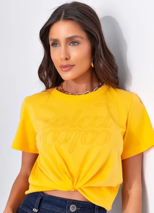 Colcci - Camiseta Amarelo - COLCCI