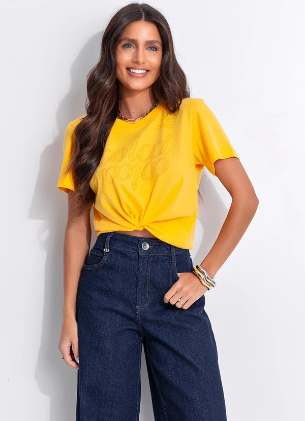 Colcci - Camiseta Amarelo 7