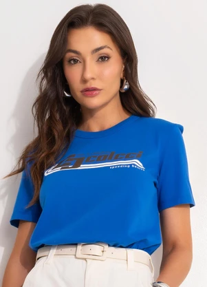 Colcci - Camiseta Azul - COLCCI