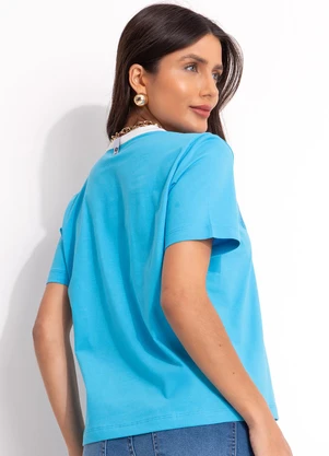 Colcci - Camiseta Azul - COLCCI