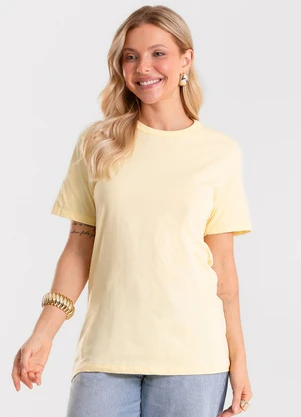 Rovitex - Camiseta Básica Unissex Amarelo - ROVITEX