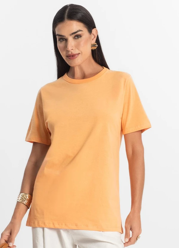 Rovitex - Camiseta Básica Unissex Laranja 4