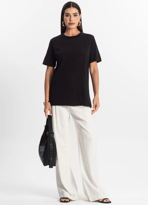 Rovitex - Camiseta Básica Unissex Preto 3