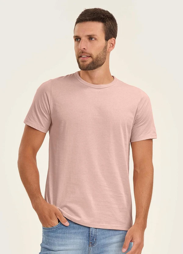 Rovitex - Camiseta Básica Unissex Rosa