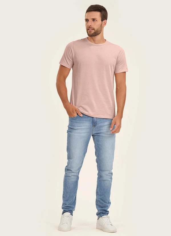 Rovitex - Camiseta Básica Unissex Rosa 3