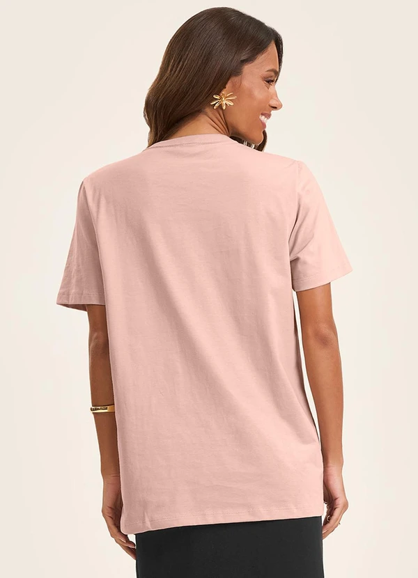 Rovitex - Camiseta Básica Unissex Rosa 4