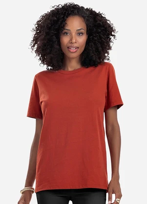 Rovitex - Camiseta Básica Unissex Vermelho - ROVITEX