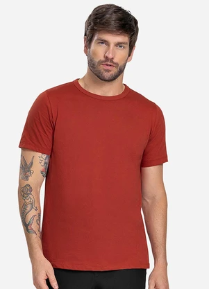 Rovitex - Camiseta Básica Unissex Vermelho - ROVITEX