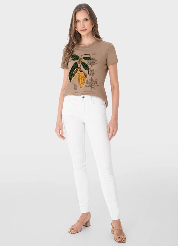 Malwee - Camiseta Bege Feminina Cacau 2