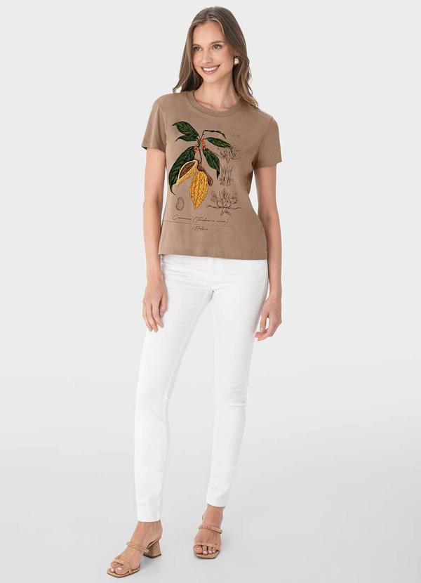 Malwee - Camiseta Bege Feminina Cacau 3