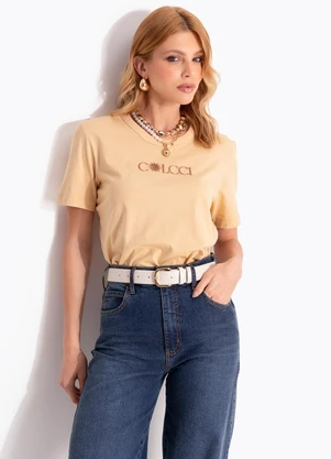 Colcci - Camiseta Bege - COLCCI